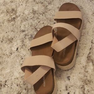 Madden Girl Sandals size 9 beige